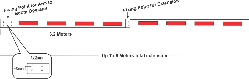 APC-BGSA-A Boom Arm Dimensions